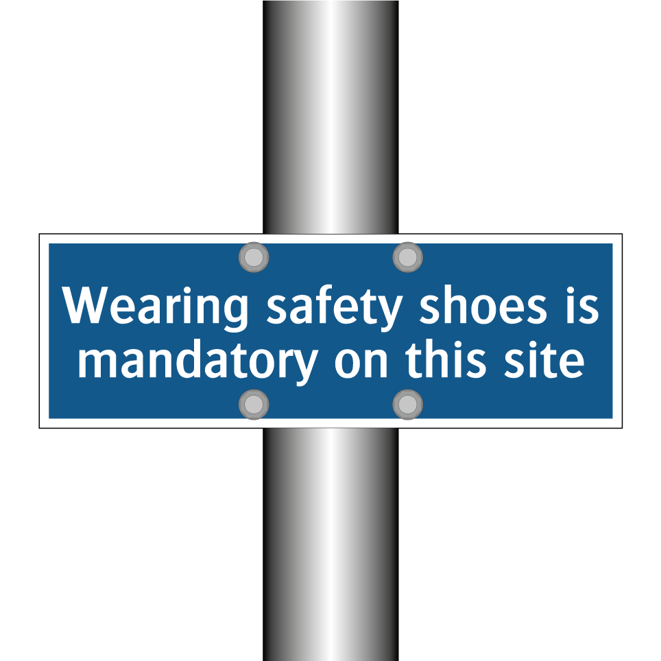 Wearing safety shoes is mandatory on this site