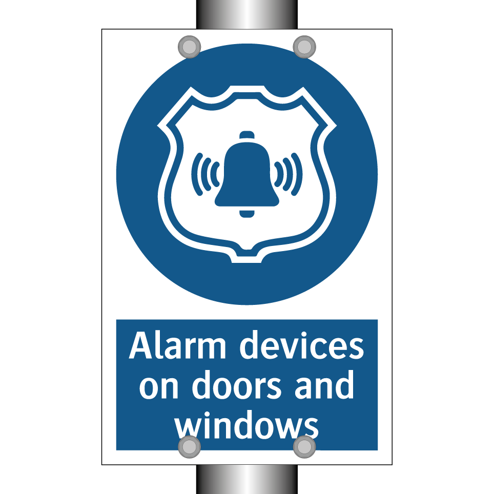 Alarm devices on doors and windows