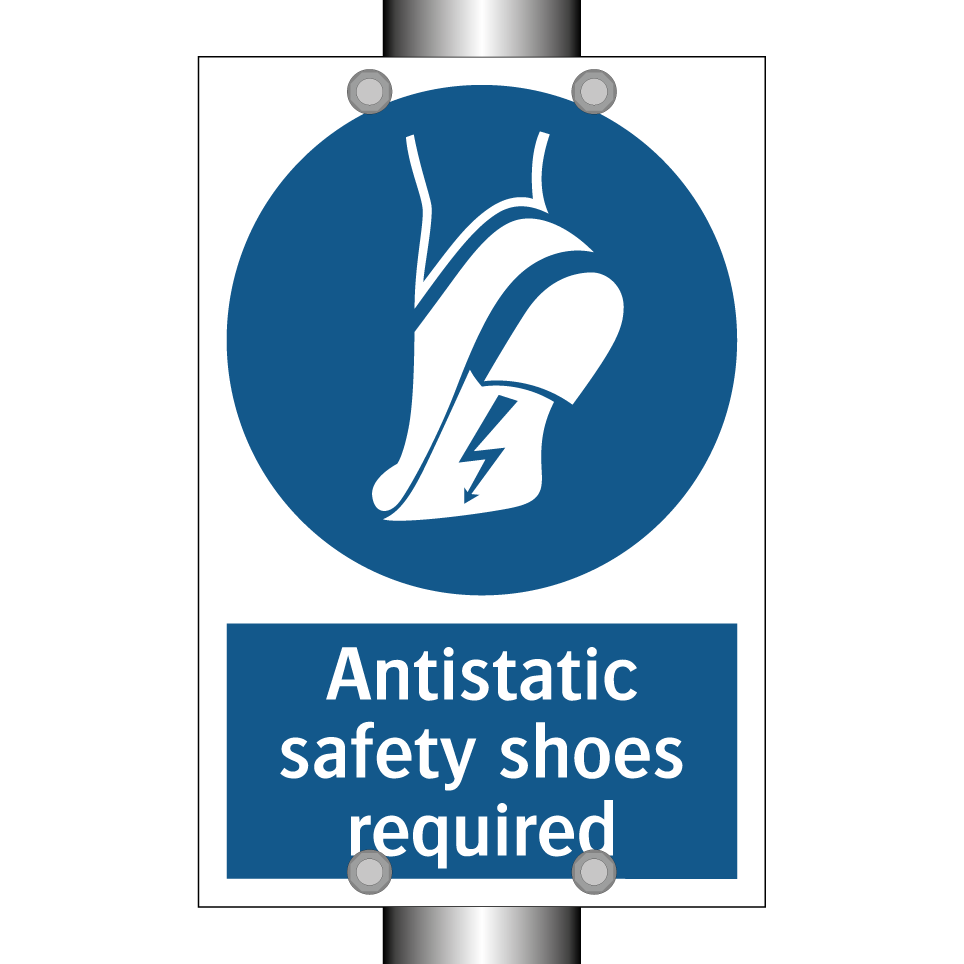 Antistatic safety shoes required