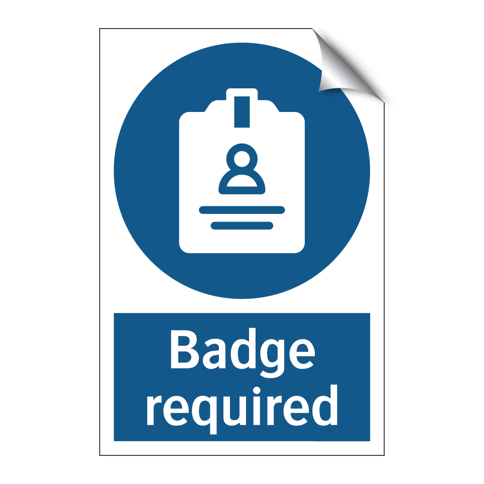 Badge required