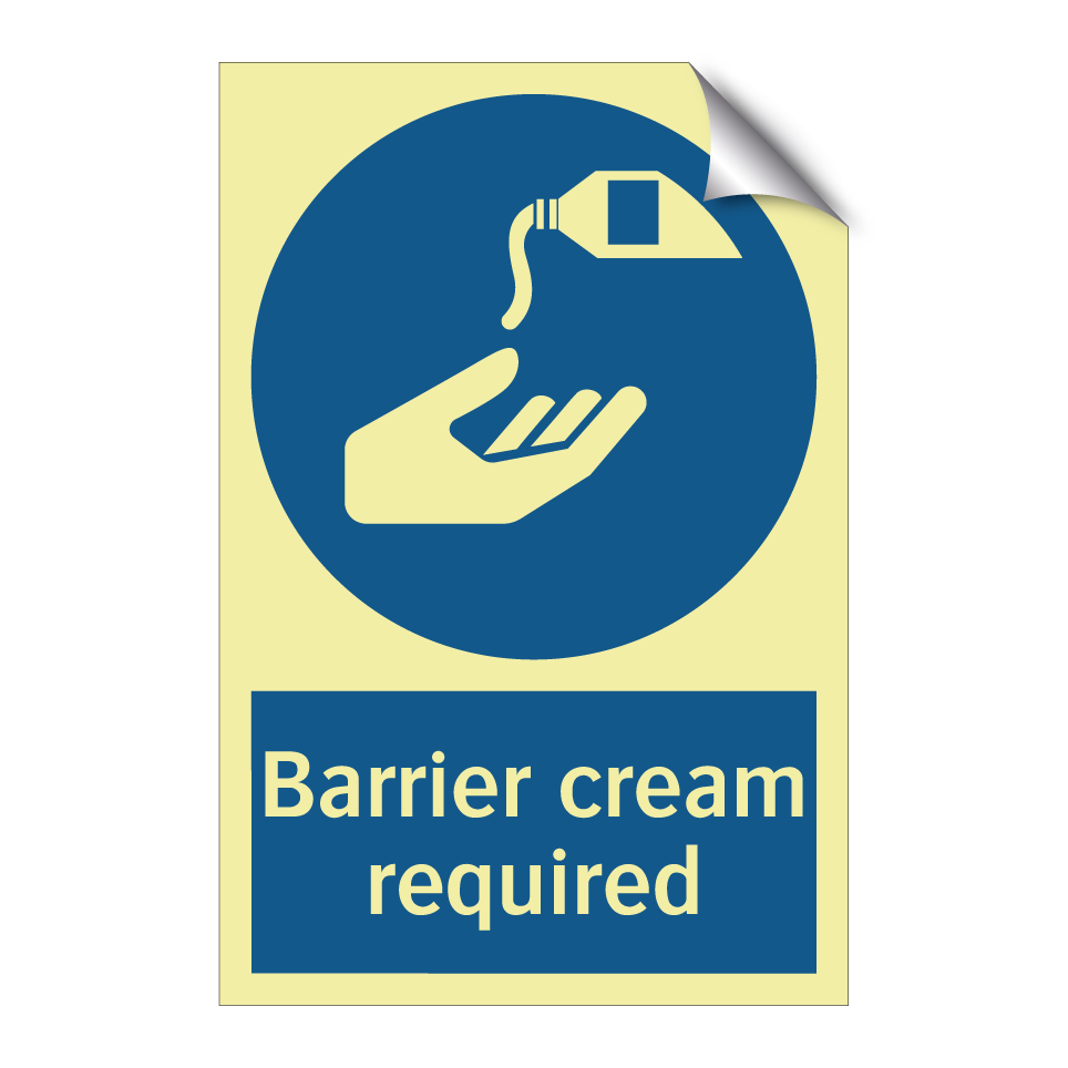 Barrier cream required