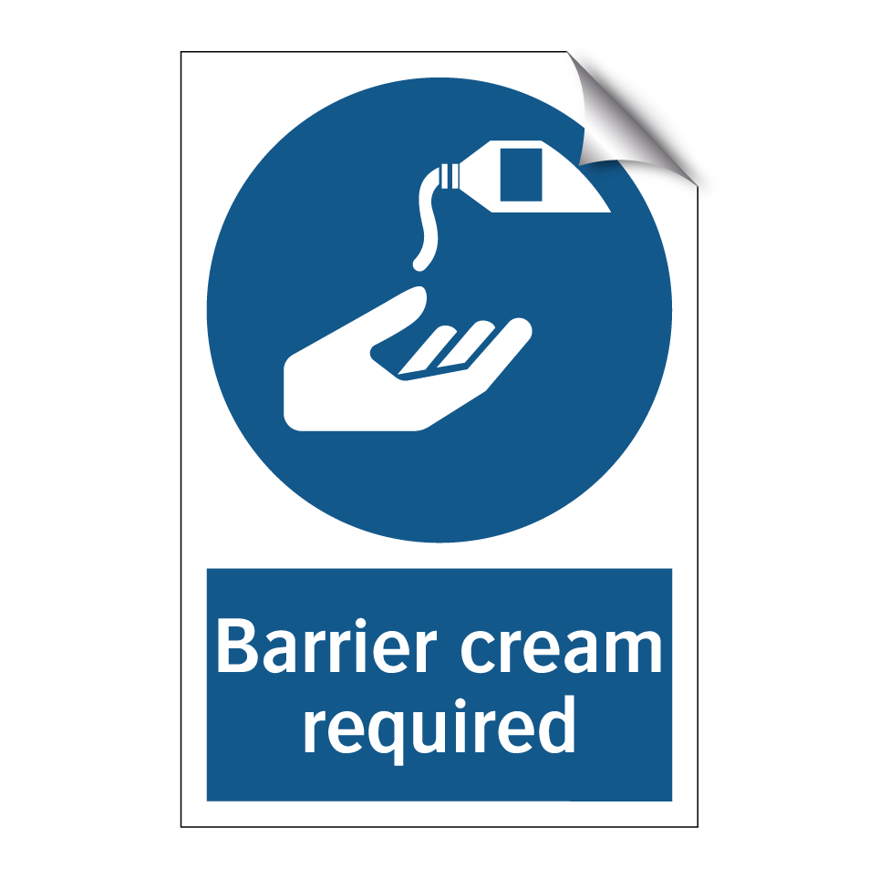 Barrier cream required