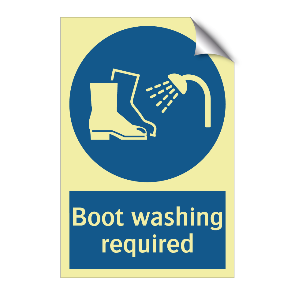 Boot washing required