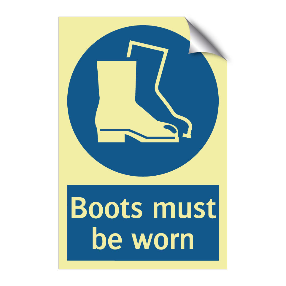 Boots must be worn
