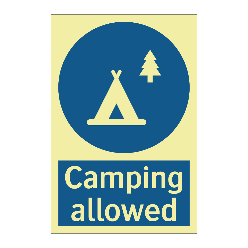Camping allowed