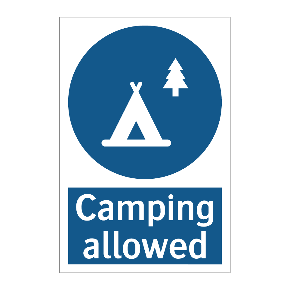 Camping allowed