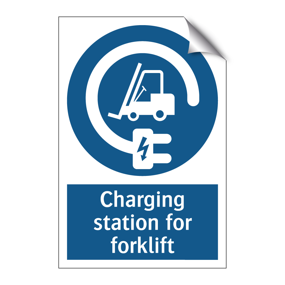 Charging station for forklift