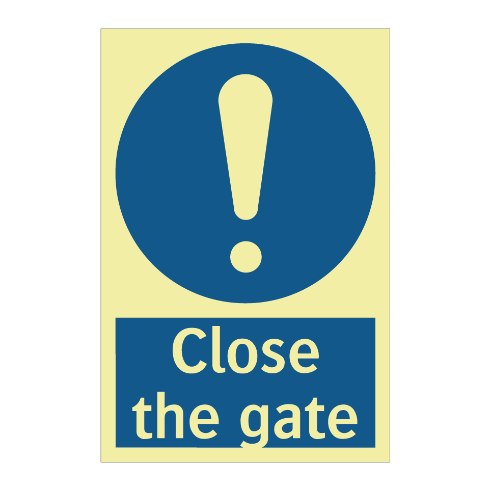 Close the gate