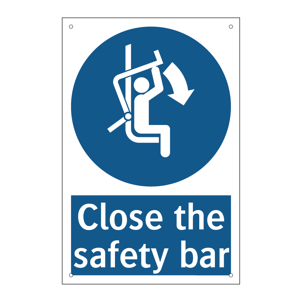 Close the safety bar