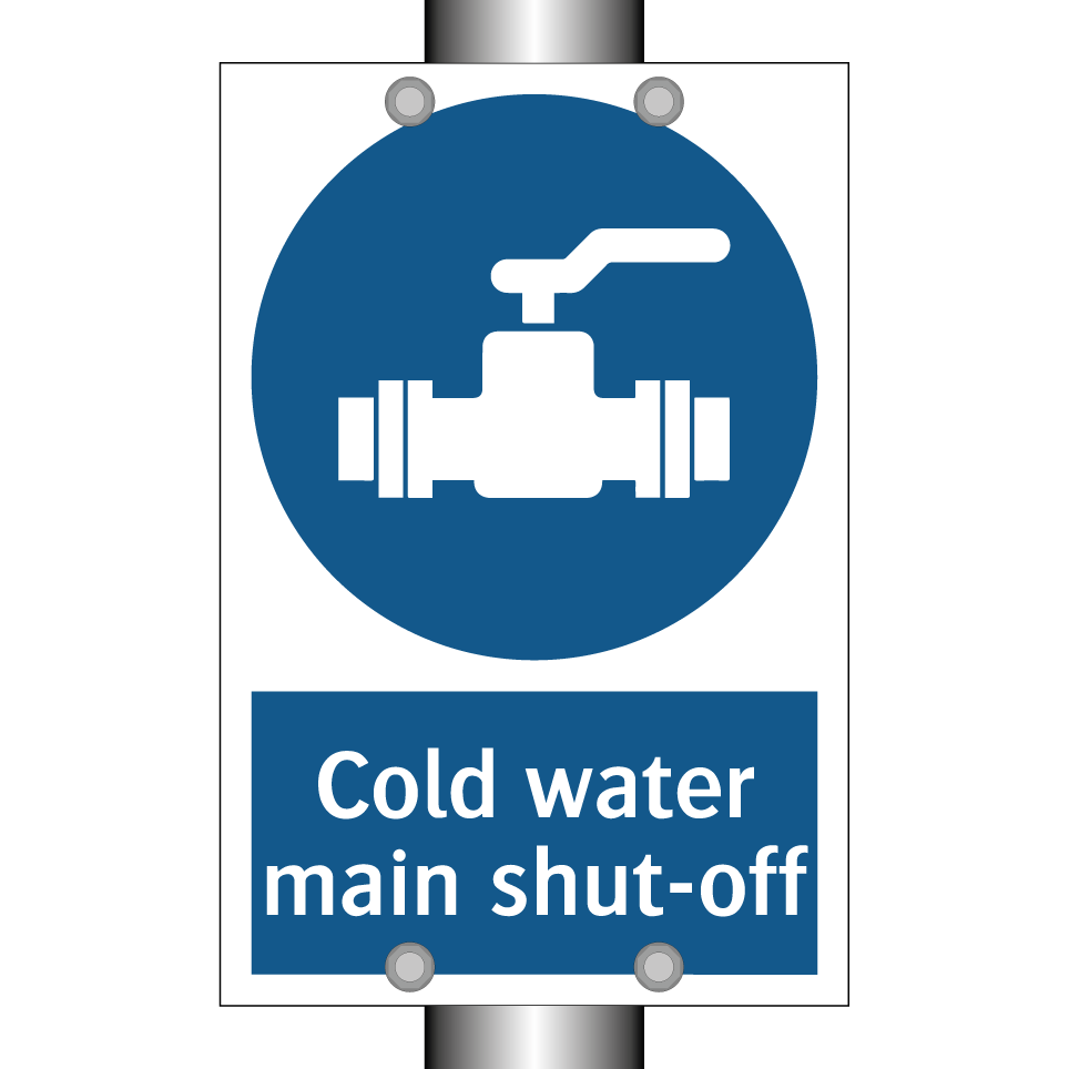 Cold water main shut-off