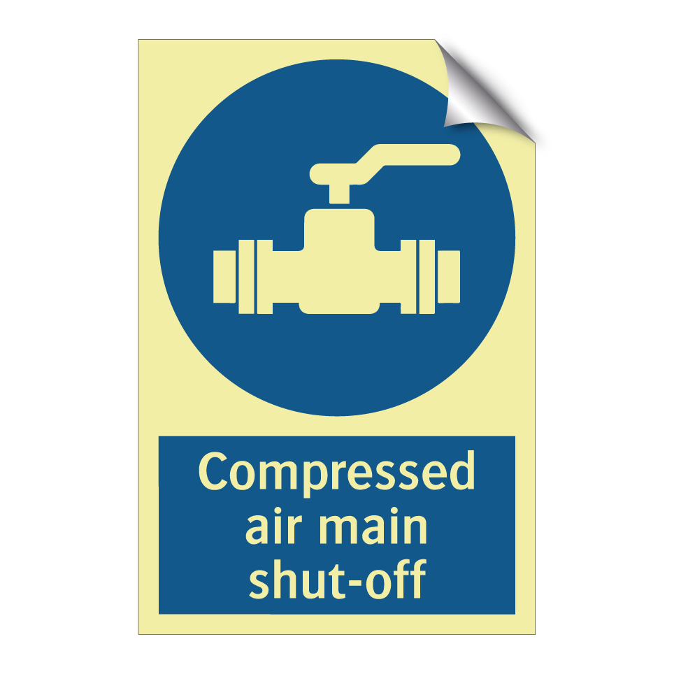Compressed air main shut-off