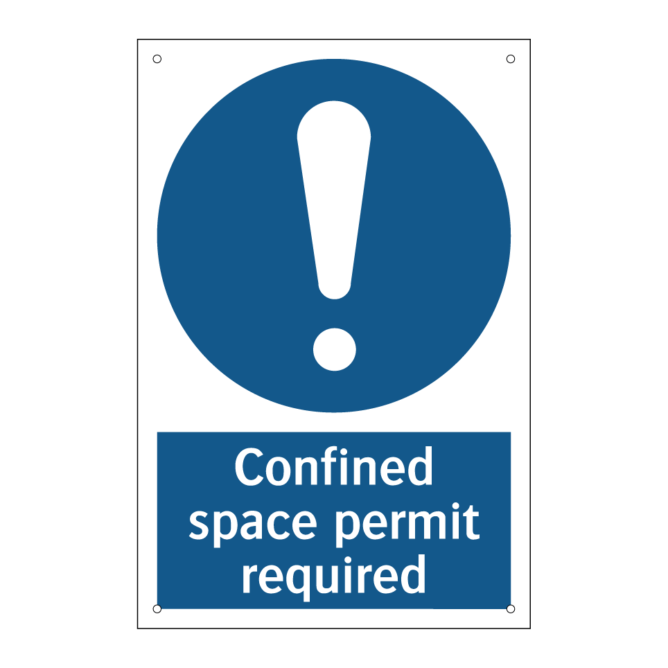 Confined space permit required