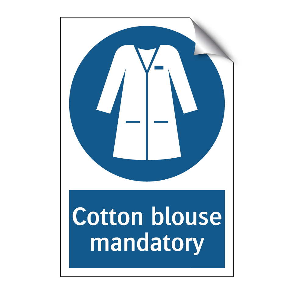Cotton blouse mandatory