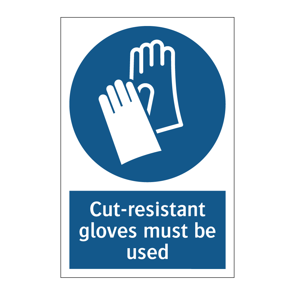 Cut-resistant gloves must be used