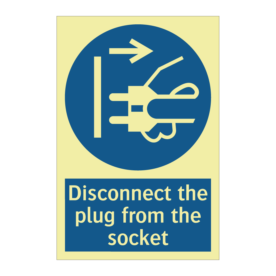 Disconnect the plug from the socket