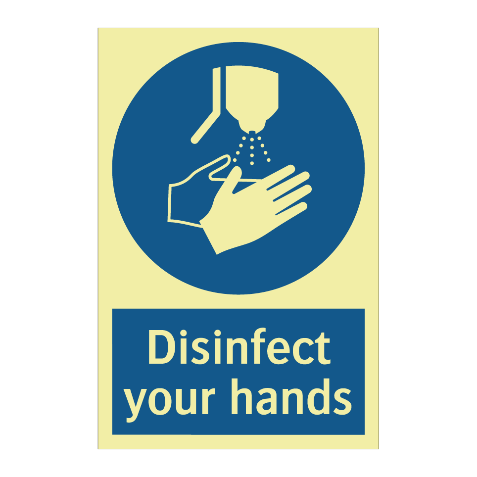 Disinfect your hands