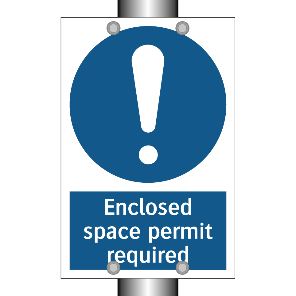 Enclosed space permit required