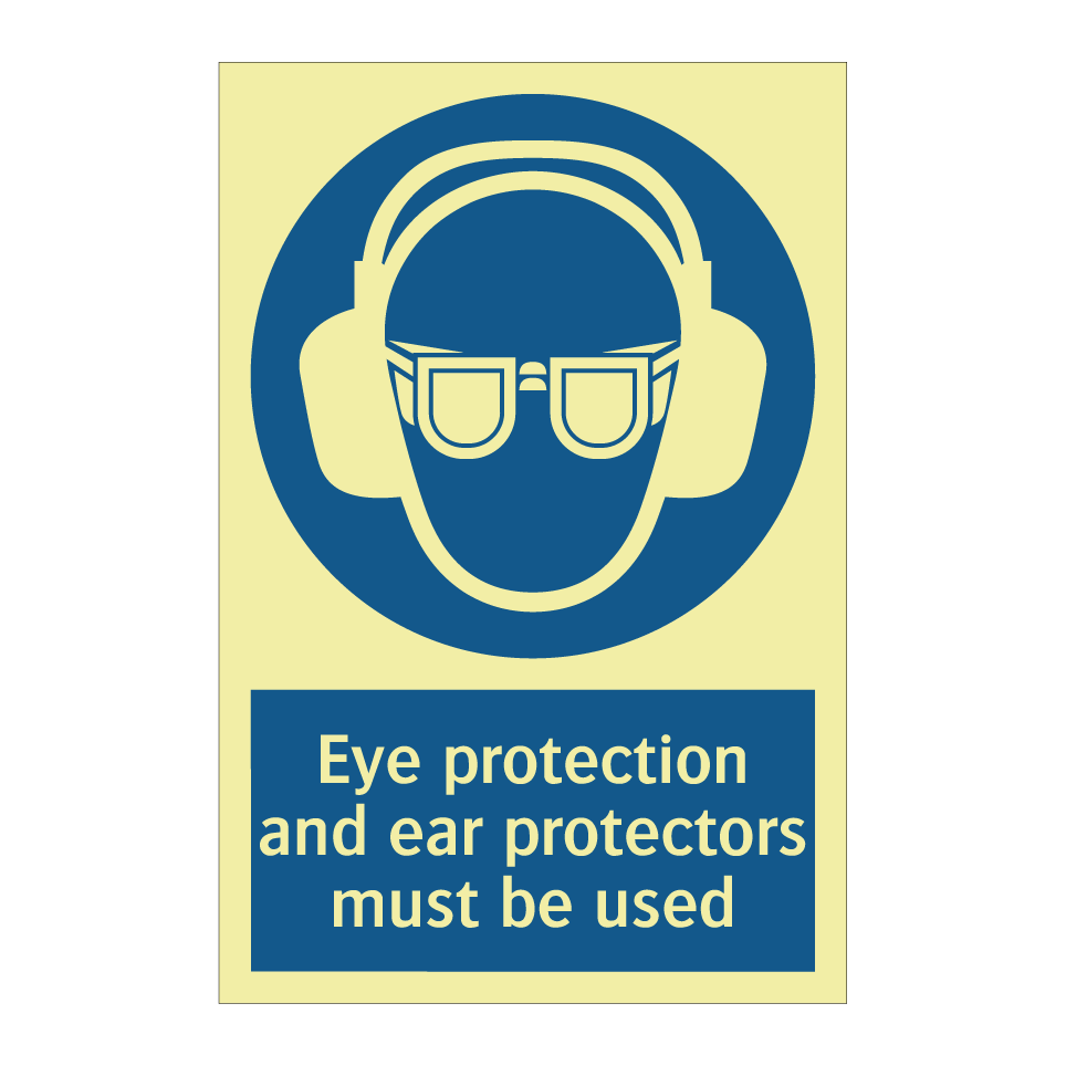 Eye protection and ear protectors must be used