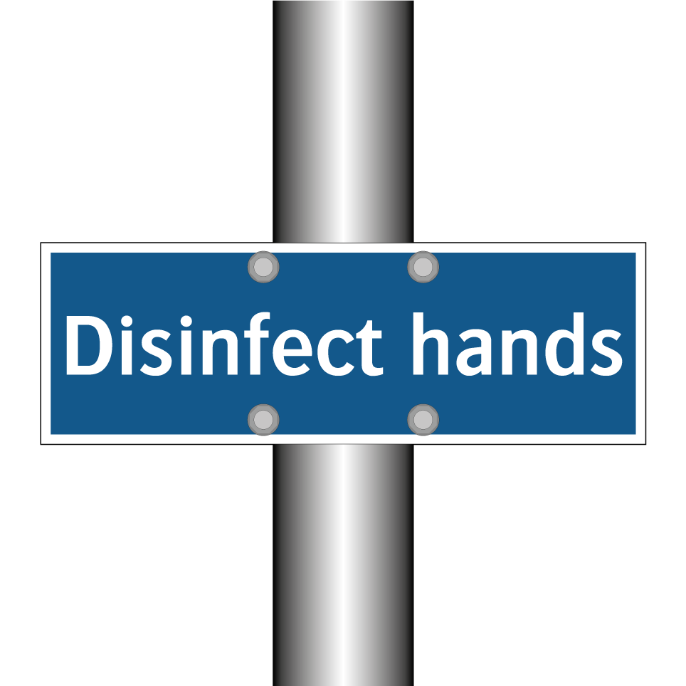 Disinfect hands