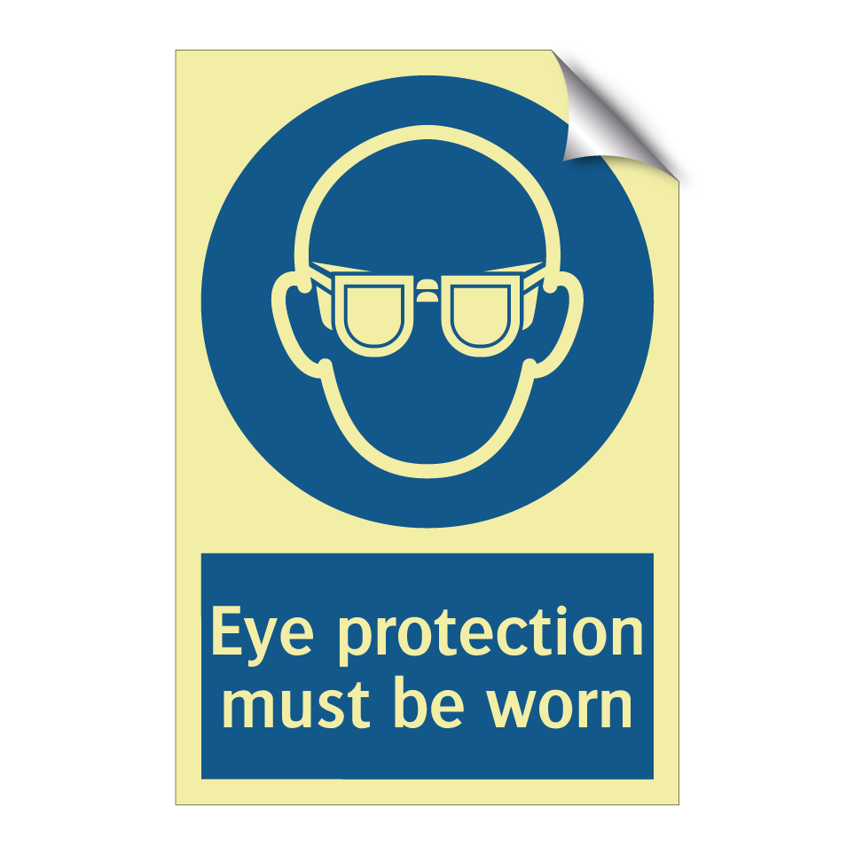 Eye protection must be worn