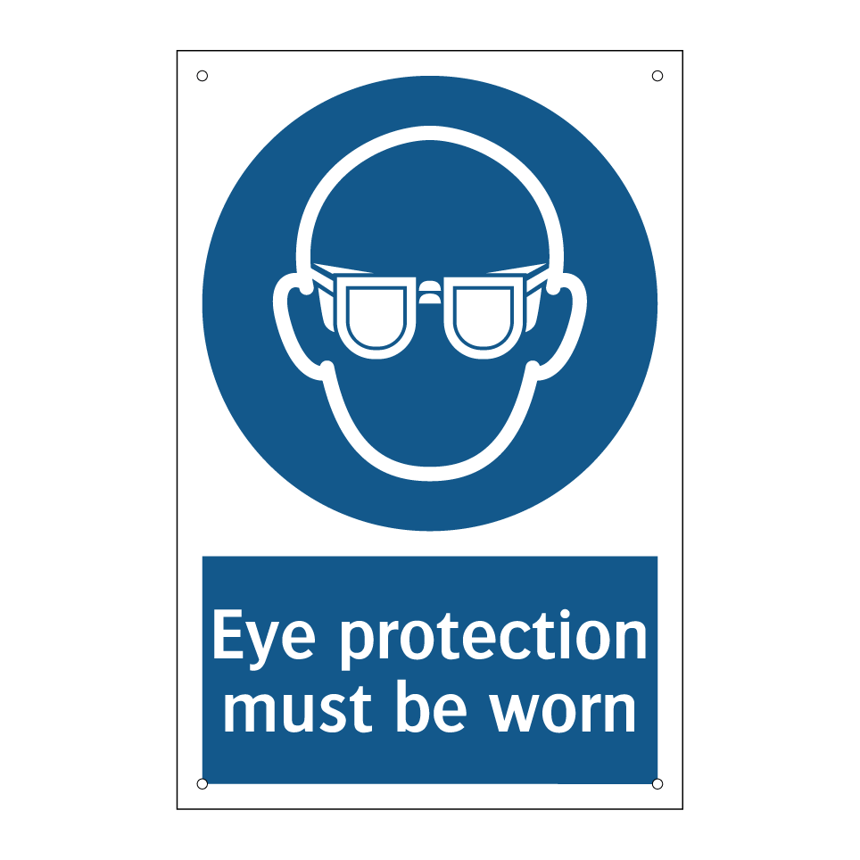 Eye protection must be worn