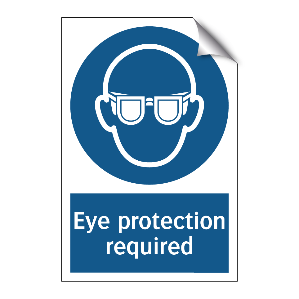 Eye protection required