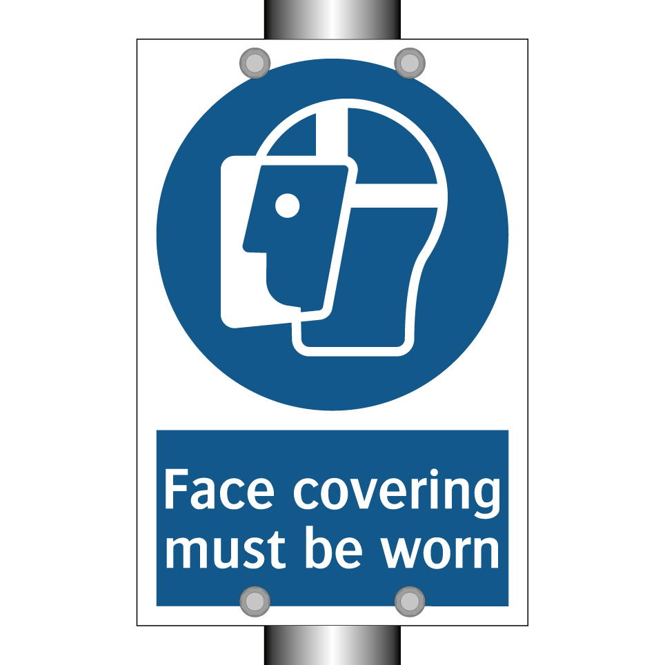 Face covering must be worn