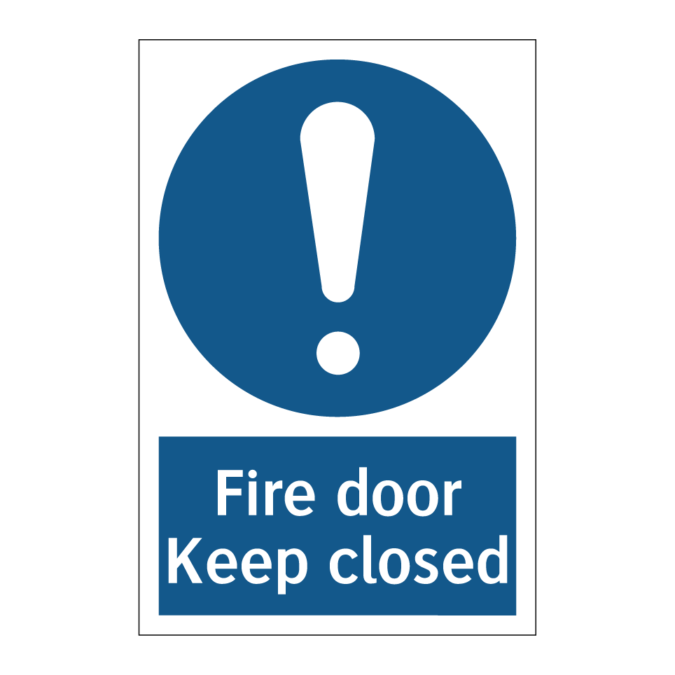 Fire door Keep closed