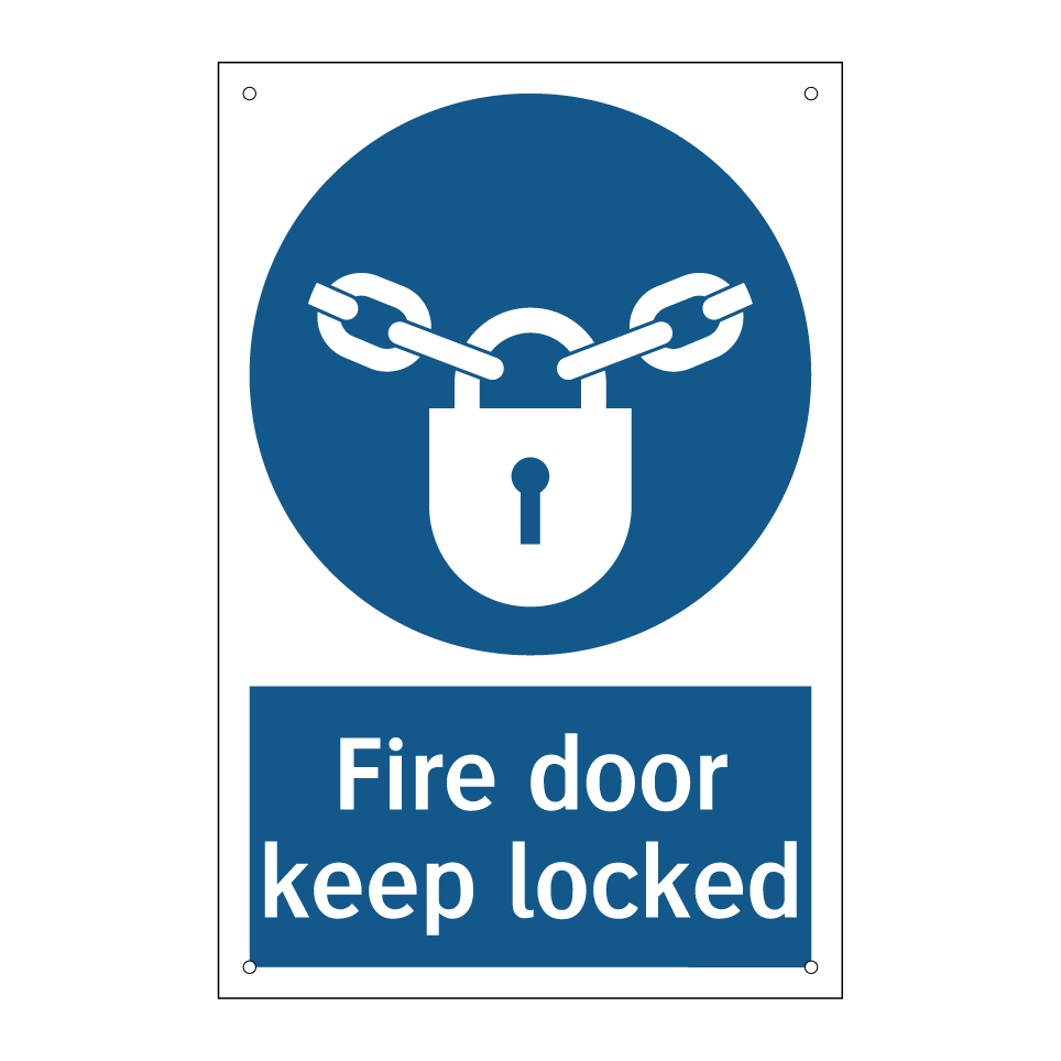 Fire door keep locked