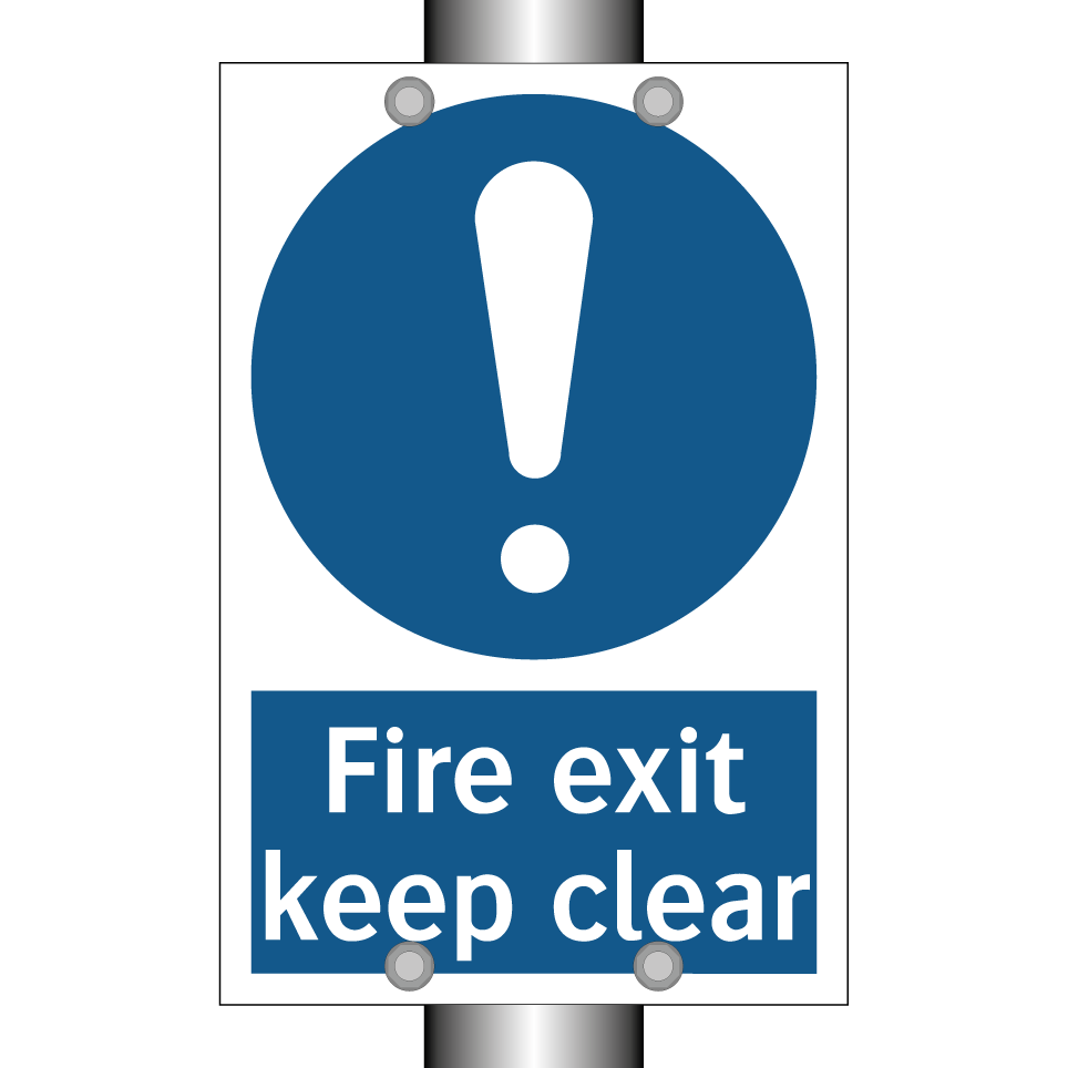 Fire exit keep clear