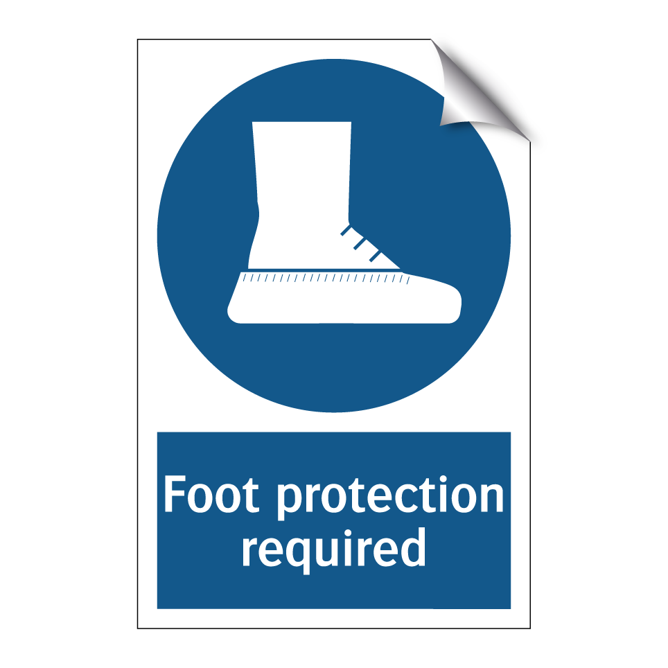 Foot protection required