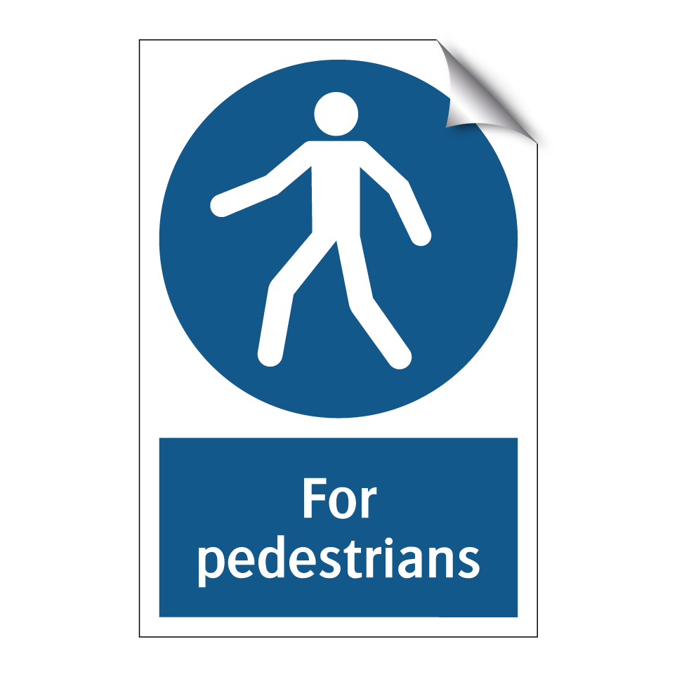 For pedestrians