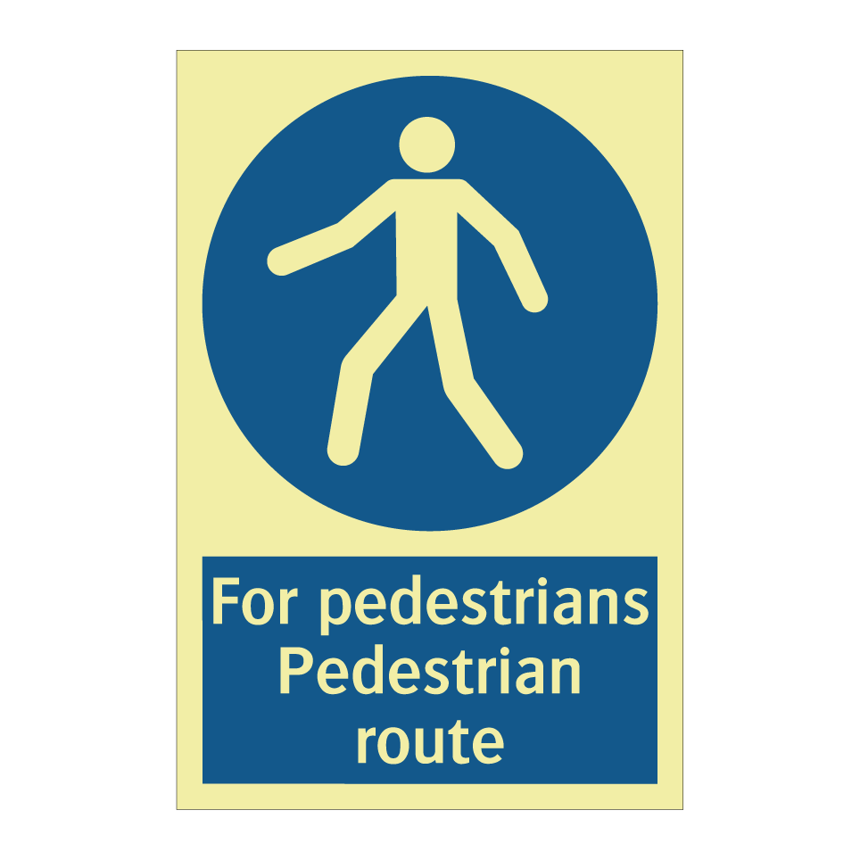 For pedestrians Pedestrian route