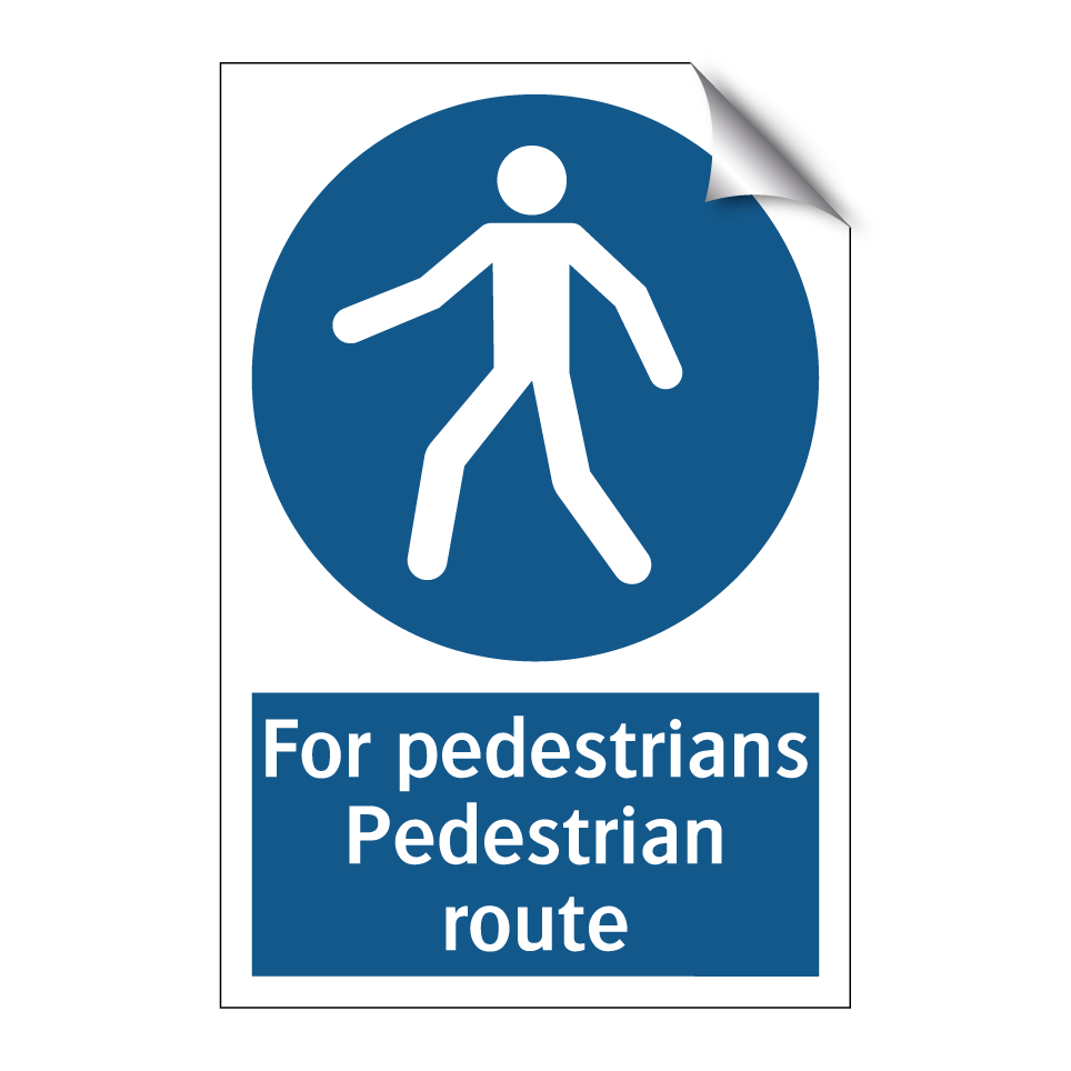 For pedestrians Pedestrian route