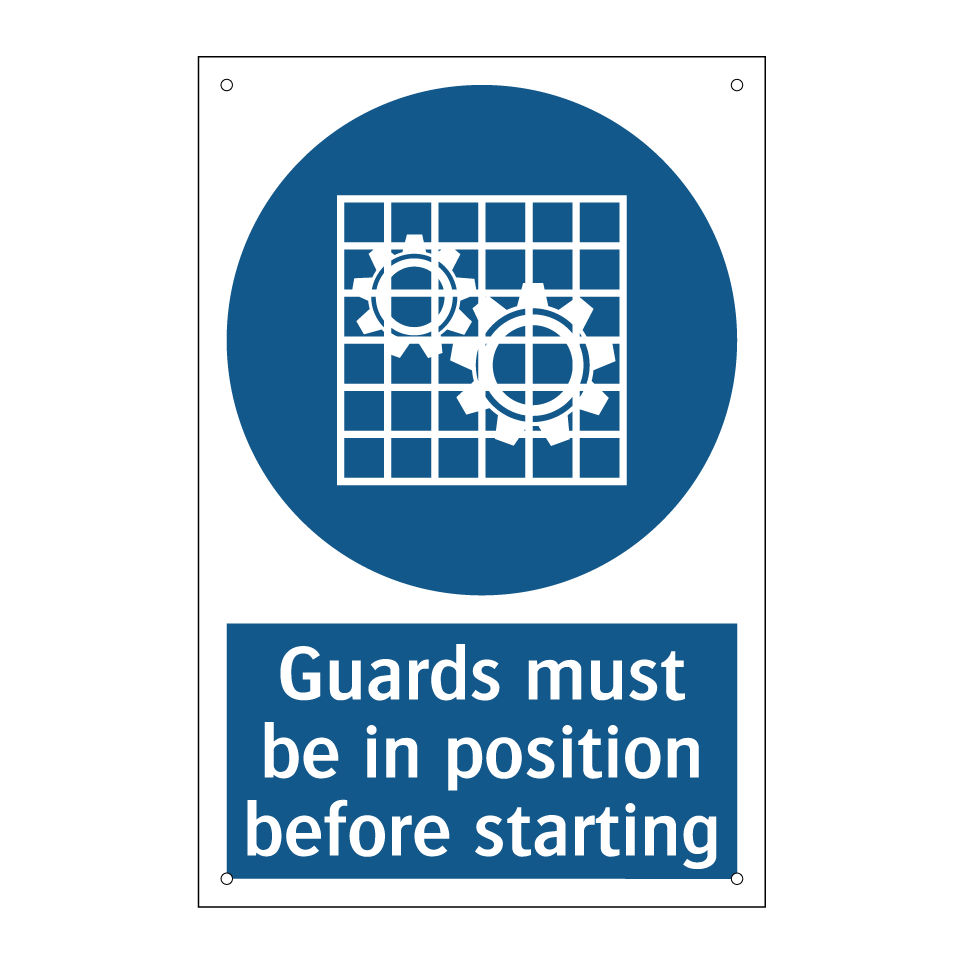 Guards must be in position before starting