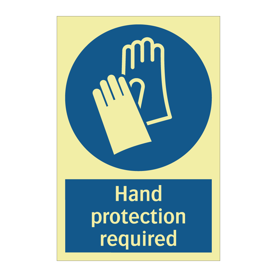 Hand protection required
