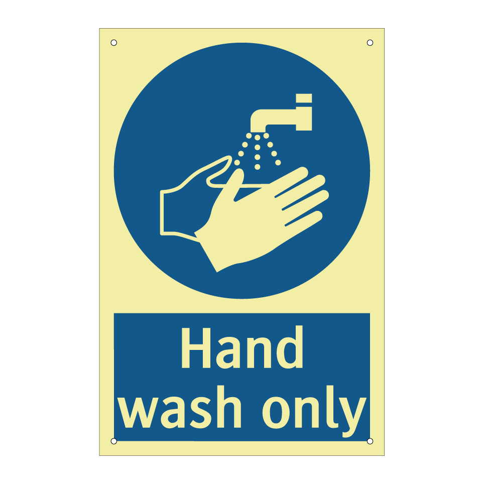 Hand wash only