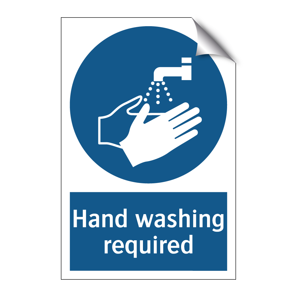 Hand washing required