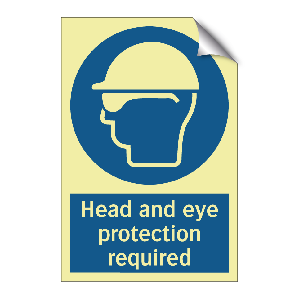 Head and eye protection required