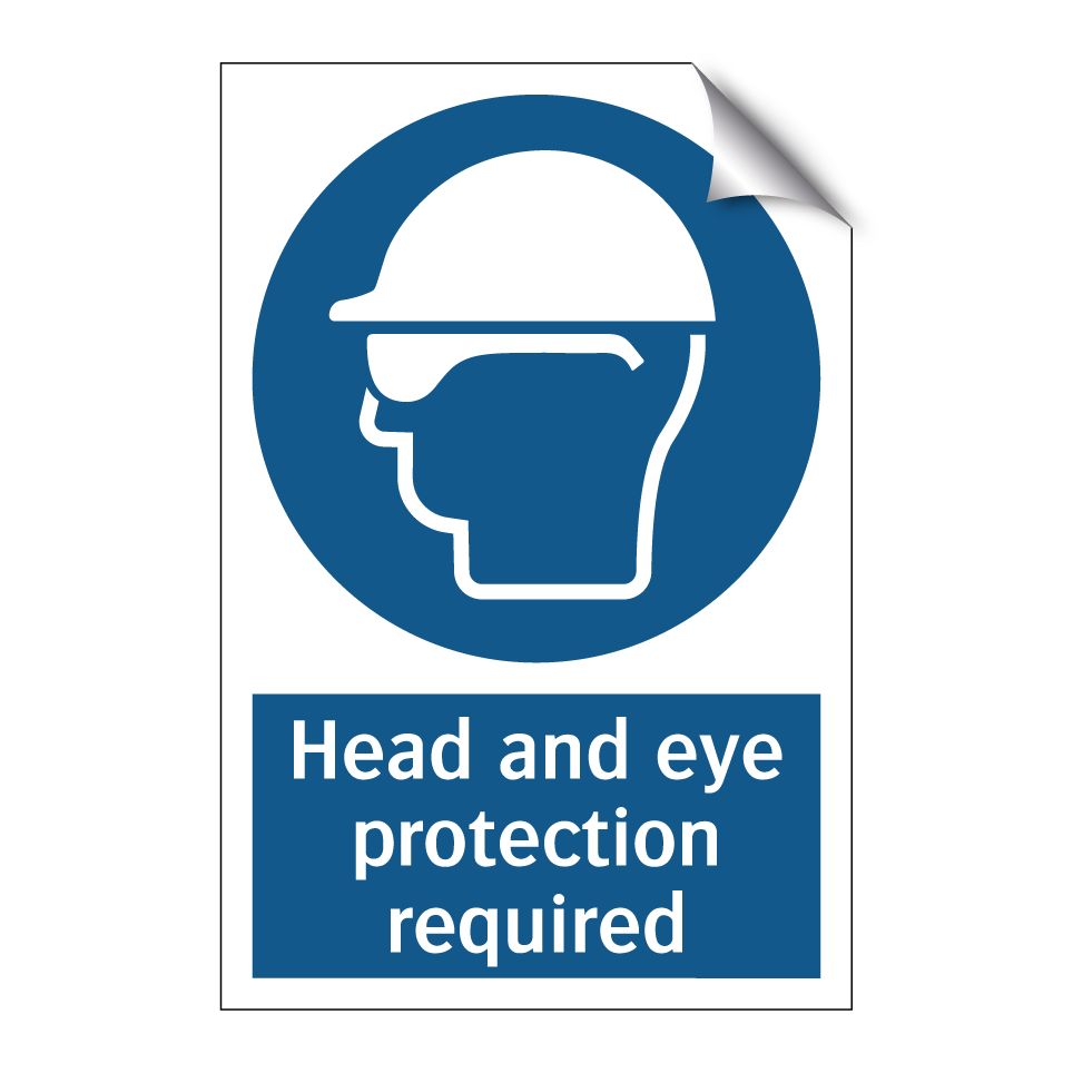Head and eye protection required