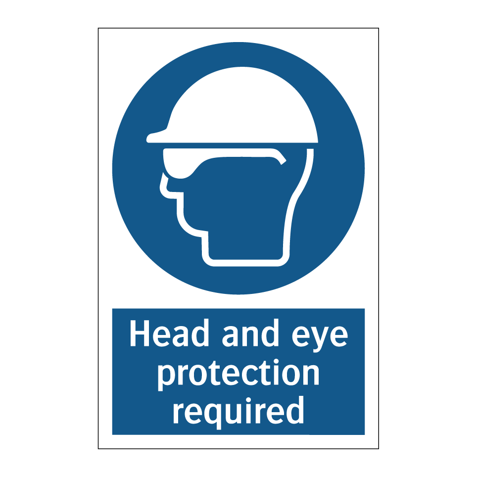 Head and eye protection required