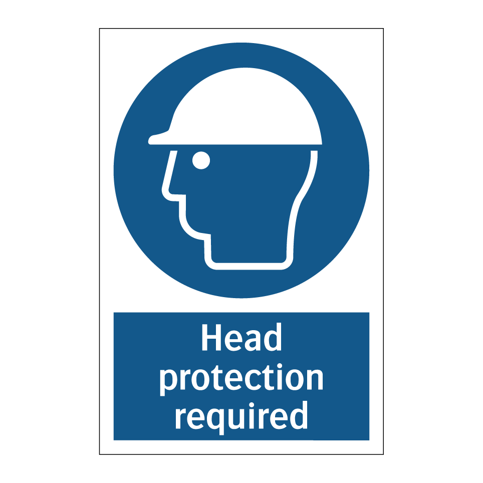 Head protection required