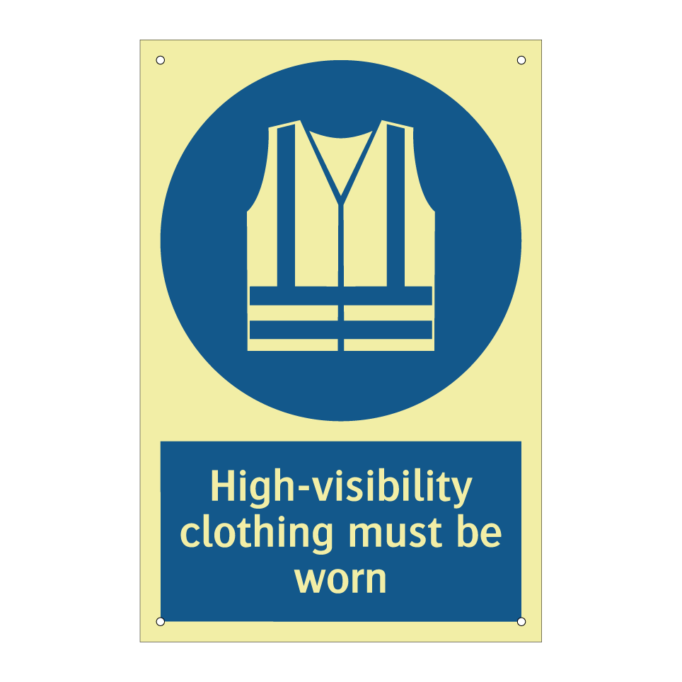 High-visibility clothing must be worn