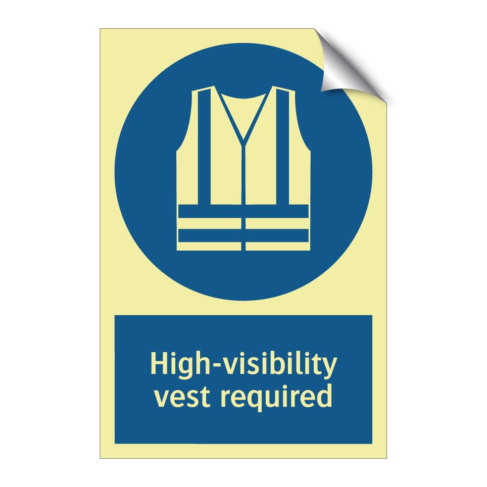High-visibility vest required