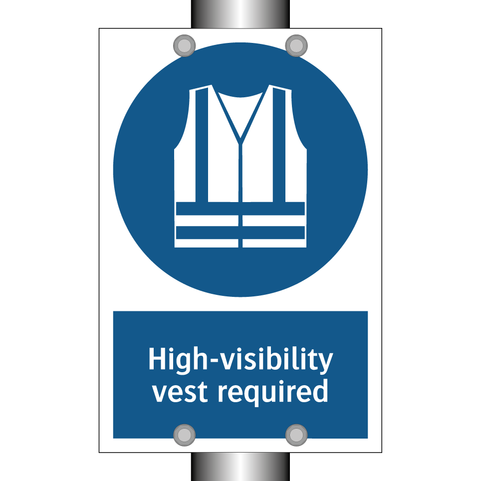 High-visibility vest required
