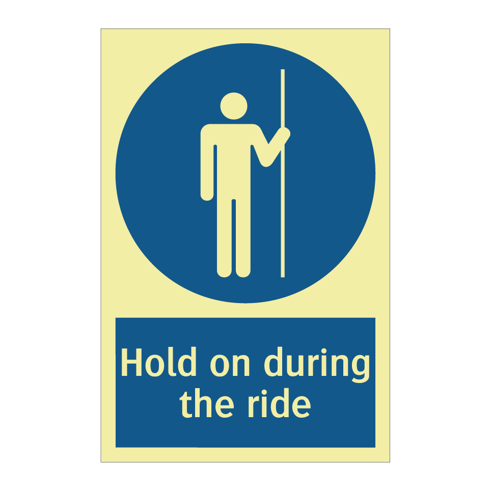Hold on during the ride