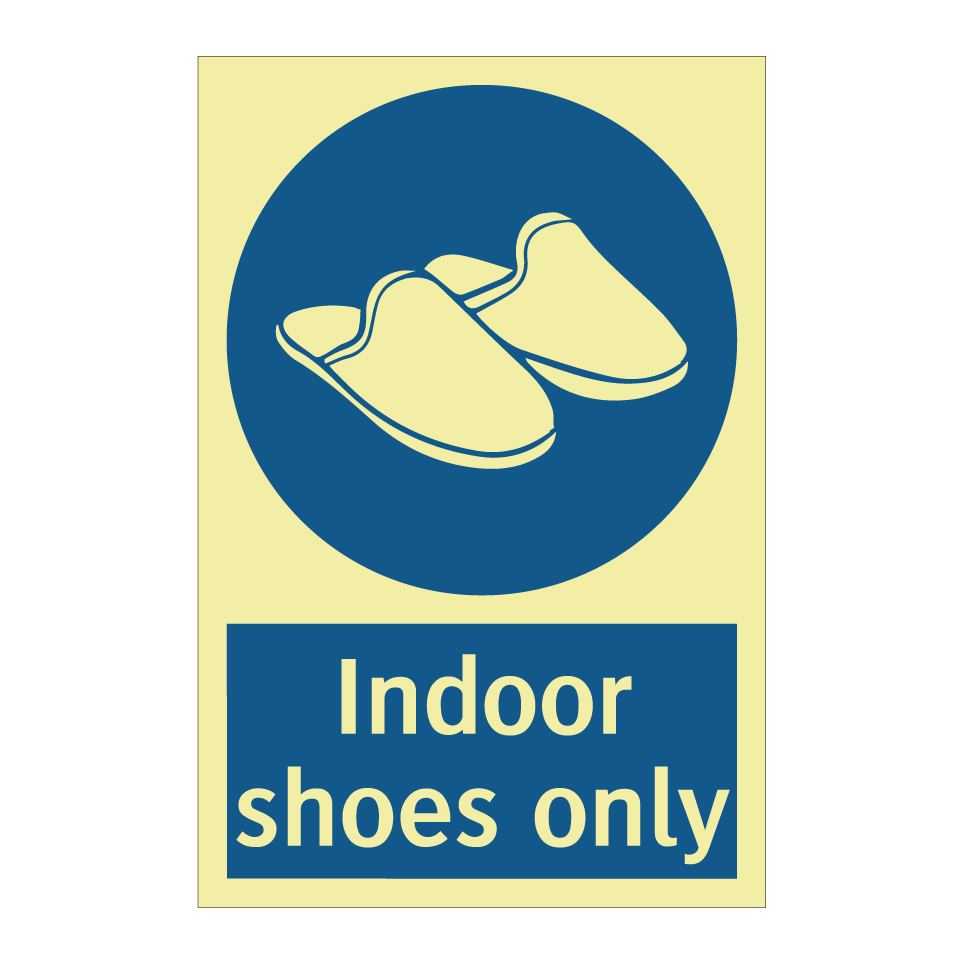 Indoor shoes only