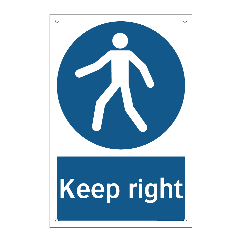Keep right