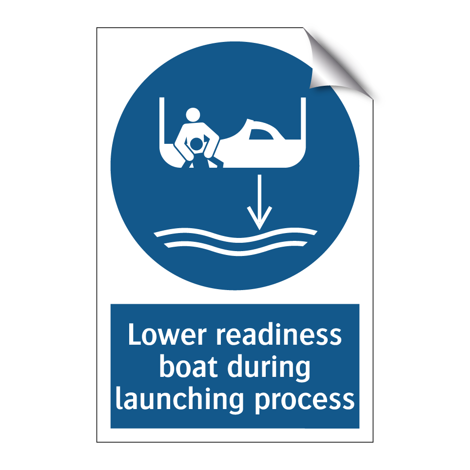 Lower readiness boat during launching process