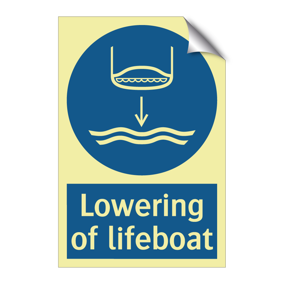 Lowering of lifeboat